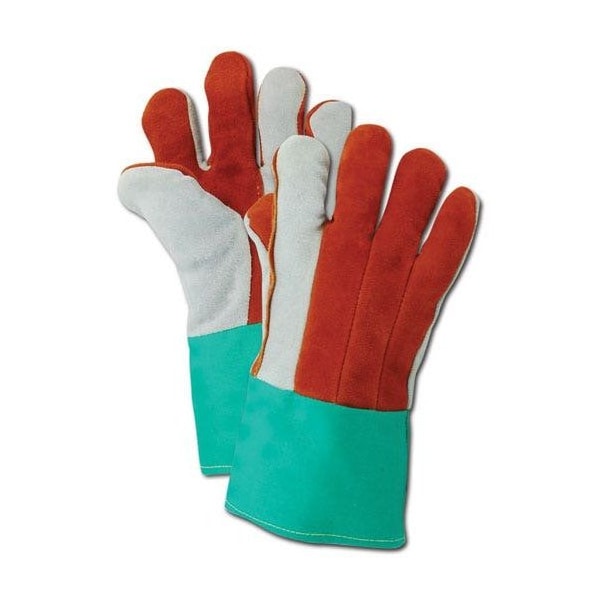 Leather Gloves, Duck, Safety Cuff 11, 12 PK